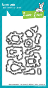 fox costumes before 'n afters lawn cuts