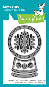 shutter card snow globe add-on