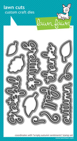 scripty autumn sentiments lawn cuts