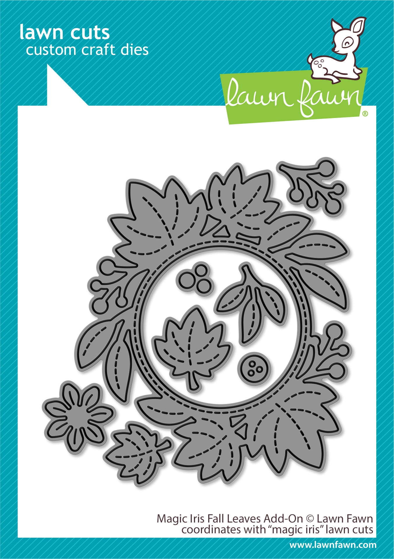 magic iris fall leaves add-on – Lawn Fawn