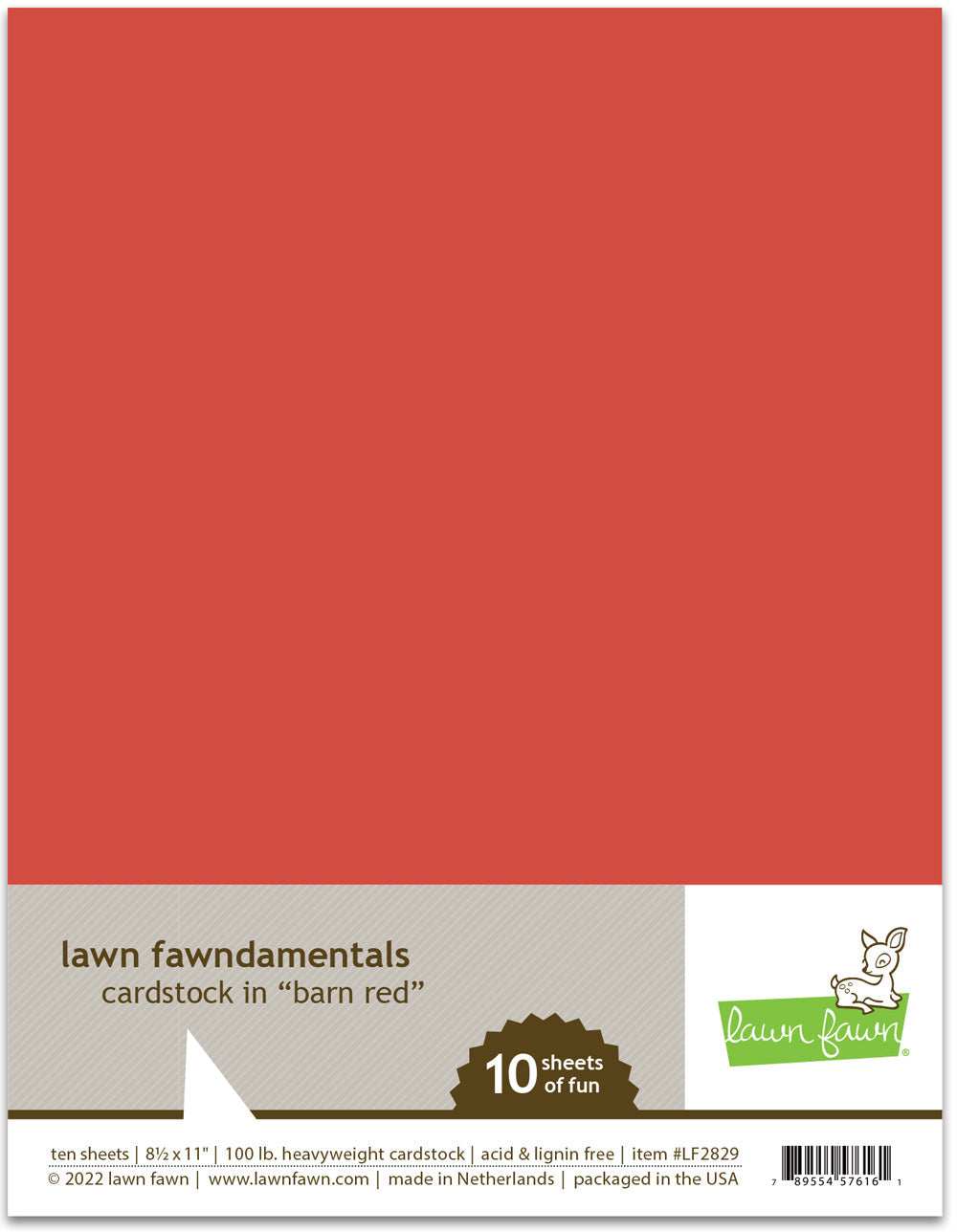barn red cardstock