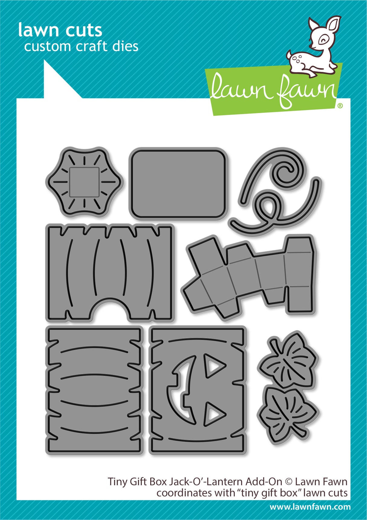 tiny gift box jack-o'-lantern add-on