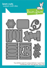 tiny gift box jack-o'-lantern add-on