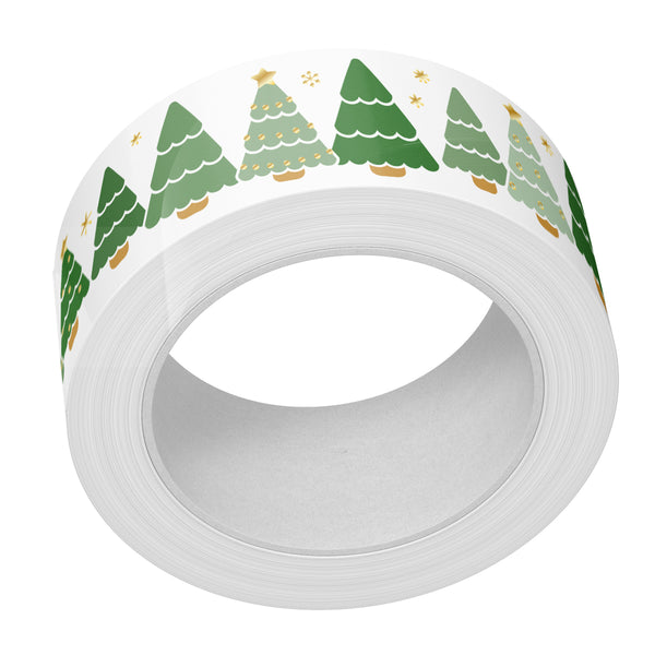 christmas tree lot foiled washi tape