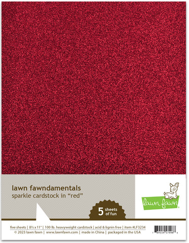 sparkle cardstock - red