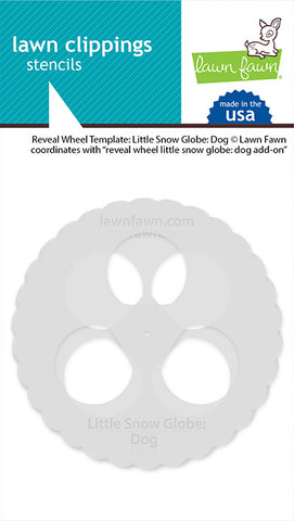 reveal wheel templates: little snow globe: dog