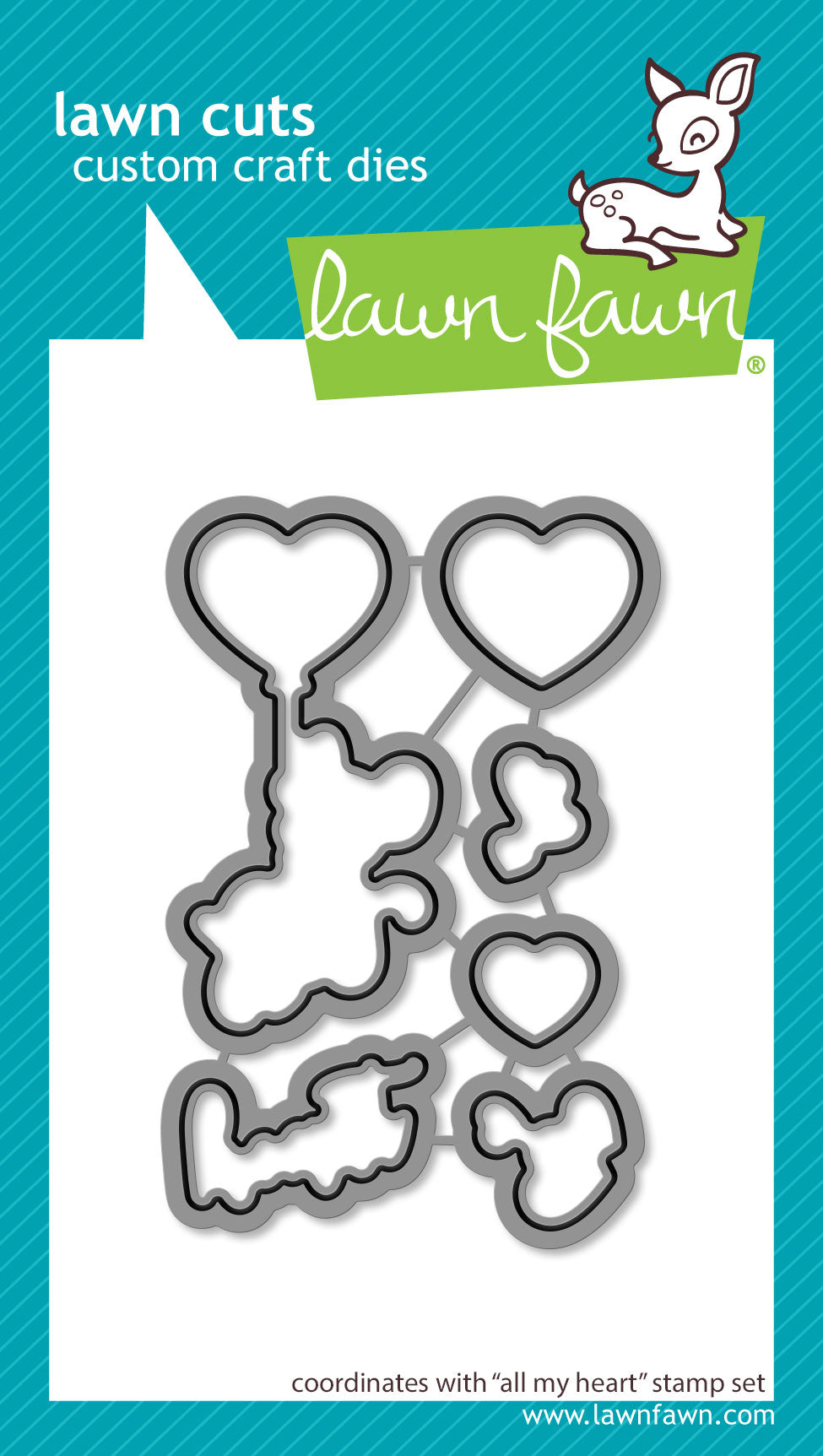 Lawn Cuts Custom Craft Die - Fustella 'Octopi My Heart' In Acciaio, Set Da 4 Pezzi Per Scrapbooking E Biglietti Fai-da-Te