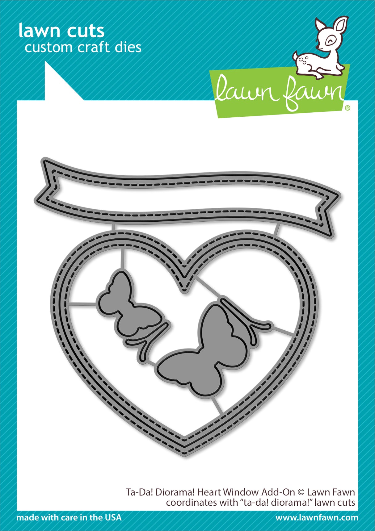 ta-da! diorama! heart window add-on