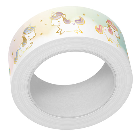 unicorn party foiled washi tape
