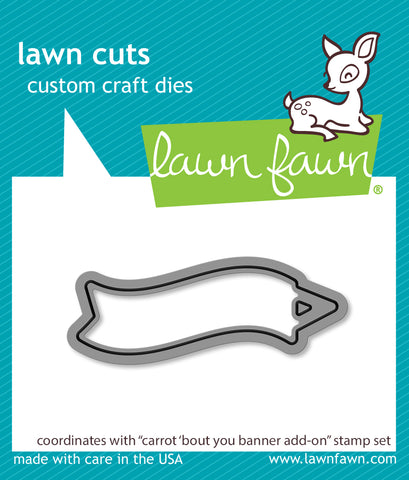 carrot 'bout you banner add-on lawn cuts