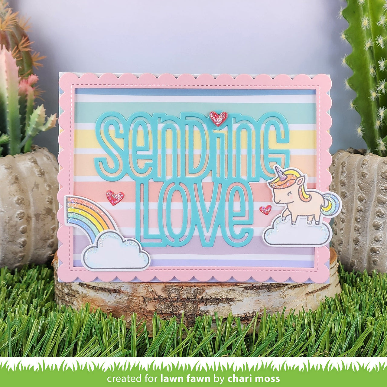 giant sending love – Lawn Fawn