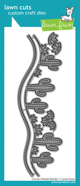 cactus hillside border – Lawn Fawn