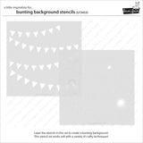 bunting background stencils