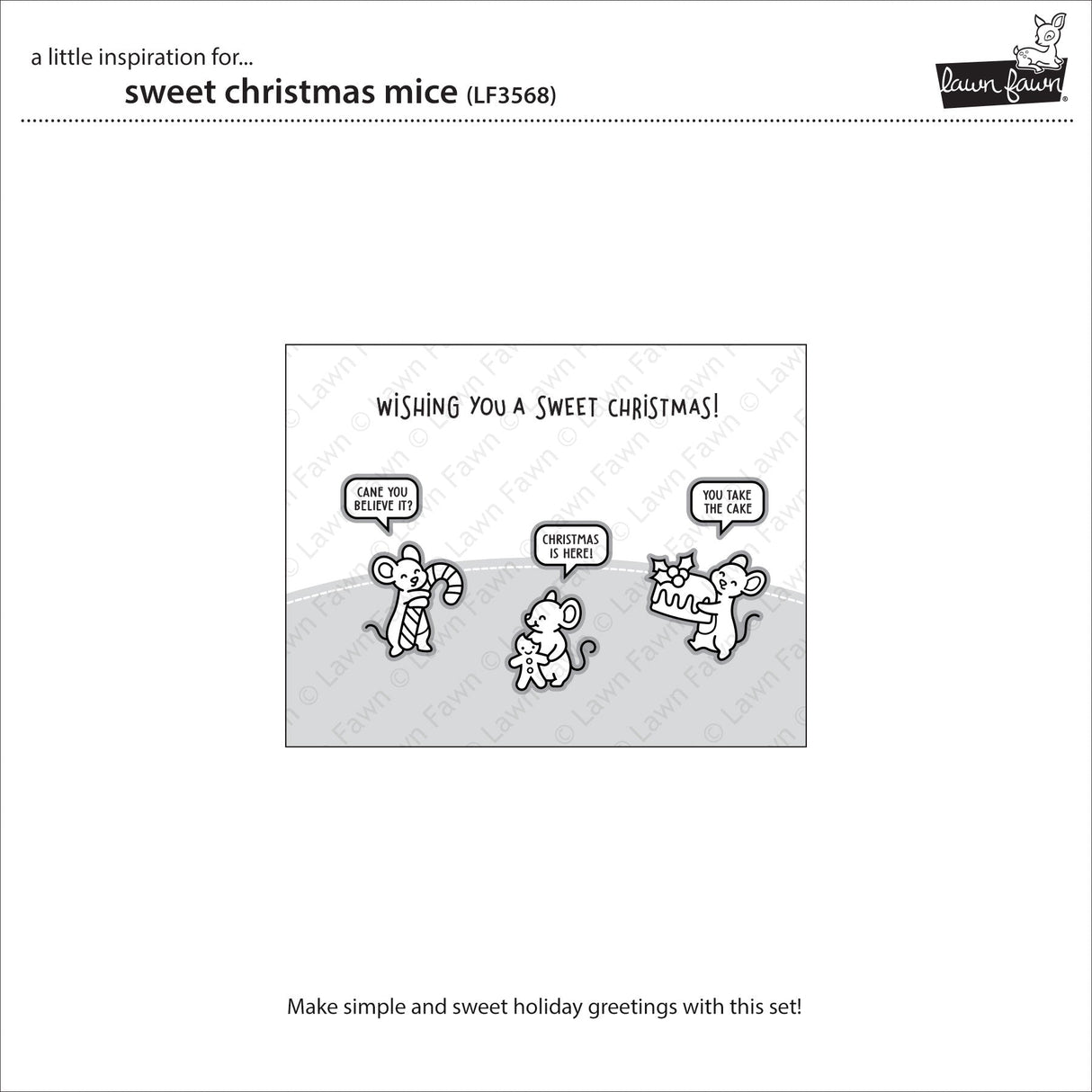 sweet christmas mice