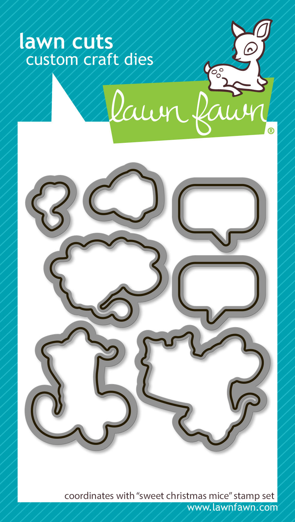 sweet christmas mice lawn cuts