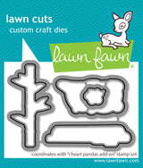 i heart pandas add-on lawn cuts