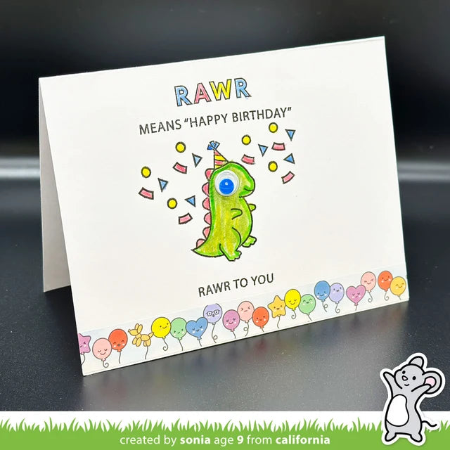 rawr to you kids cardmaking kit: mini