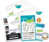 rawr to you kids cardmaking kit