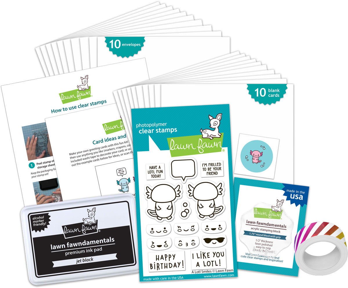a lotl smiles kids cardmaking kit