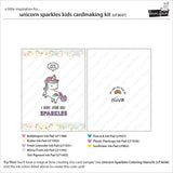 unicorn sparkles kids cardmaking kit