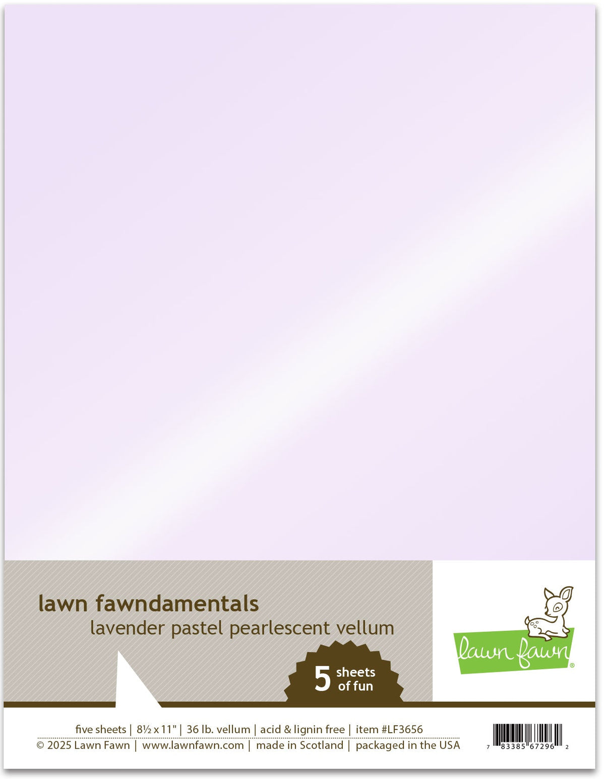 lavender pastel pearlescent vellum pack