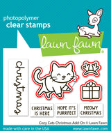 cozy cats christmas add-on lawn cuts