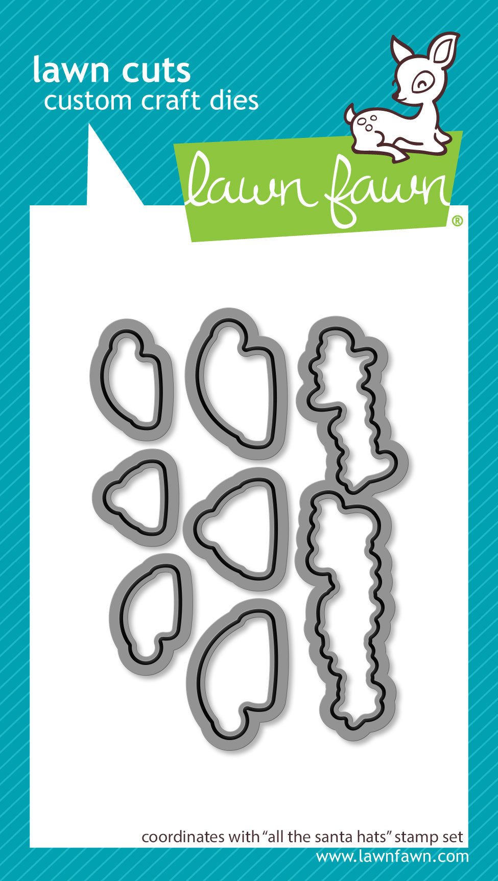 all the santa hats lawn cuts