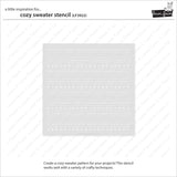 cozy sweater stencil