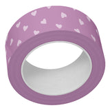 purple tiny hearts washi tape