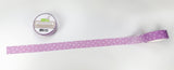 purple tiny hearts washi tape