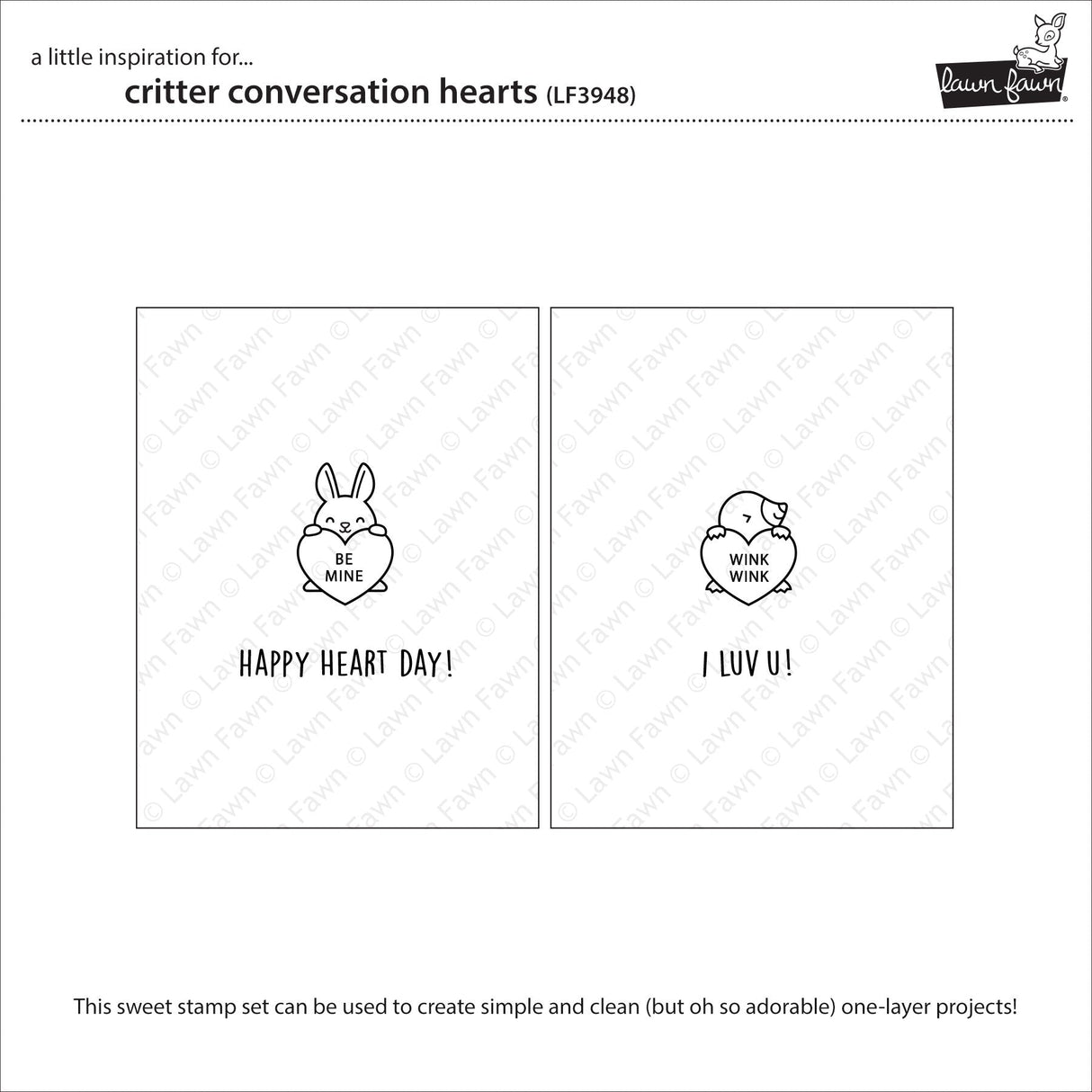 critter conversation hearts