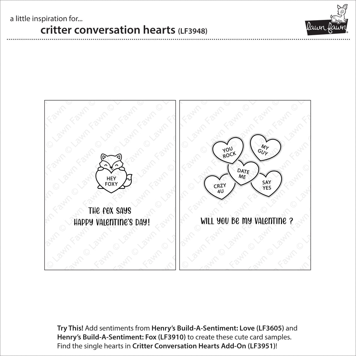 critter conversation hearts