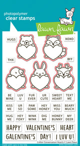 critter conversation hearts lawn cuts