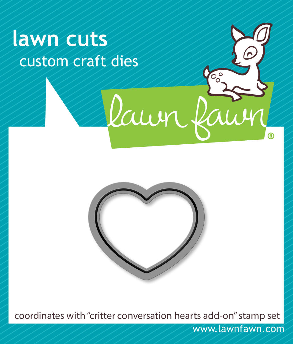 critter conversation hearts add-on lawn cuts