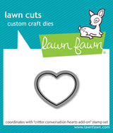 critter conversation hearts add-on lawn cuts