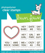 critter conversation hearts add-on lawn cuts