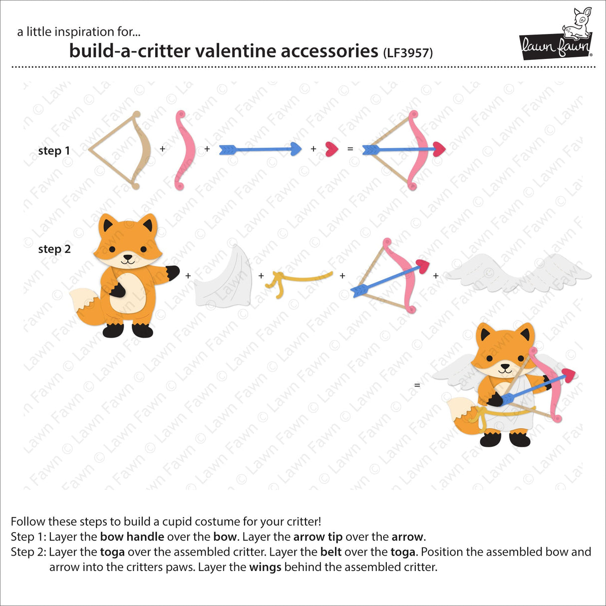 build-a-critter valentine accessories