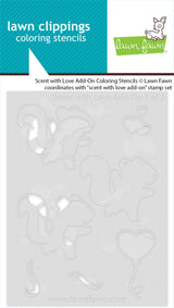 scent with love add-on coloring stencils