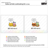 boba cat kids cardmaking kit