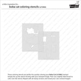 boba cat coloring stencils