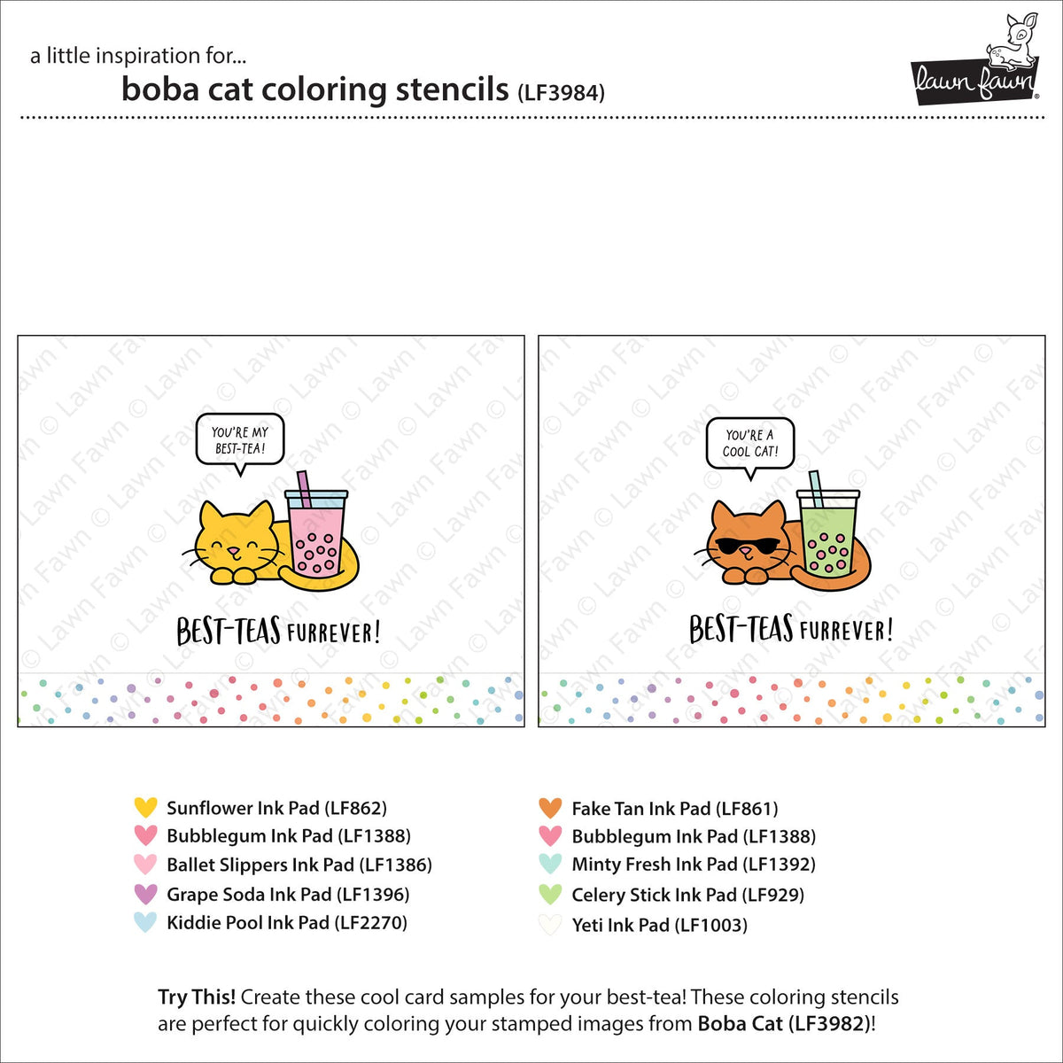 boba cat coloring stencils