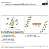 rawr to you kids cardmaking kit: mini