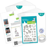 unicorn sparkles kids cardmaking kit: mini