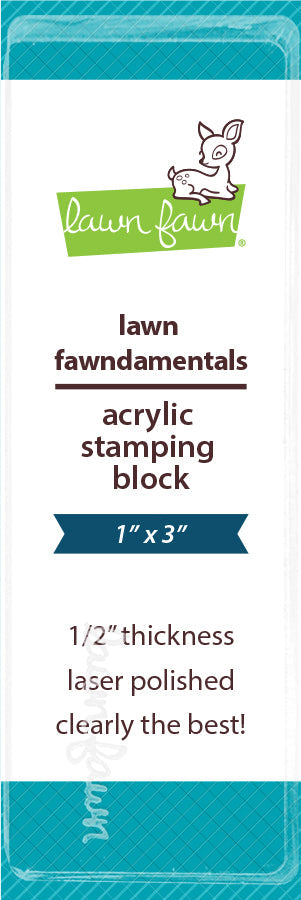 1" x 3" block