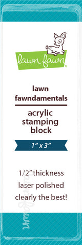 1" x 3" block