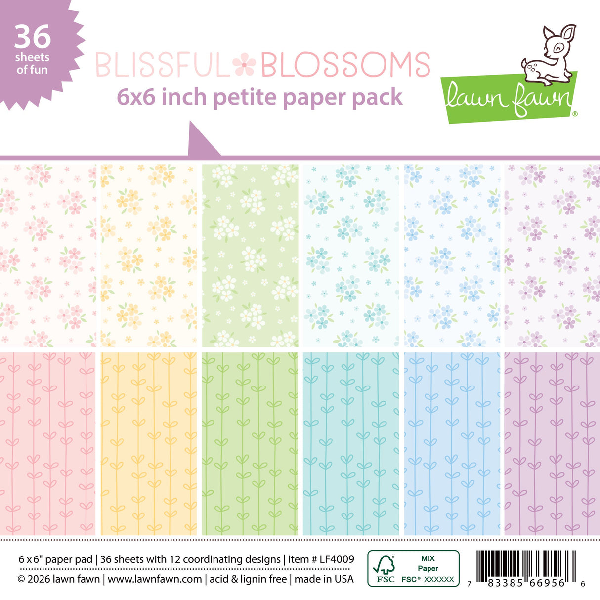 blissful blossoms petite paper pack