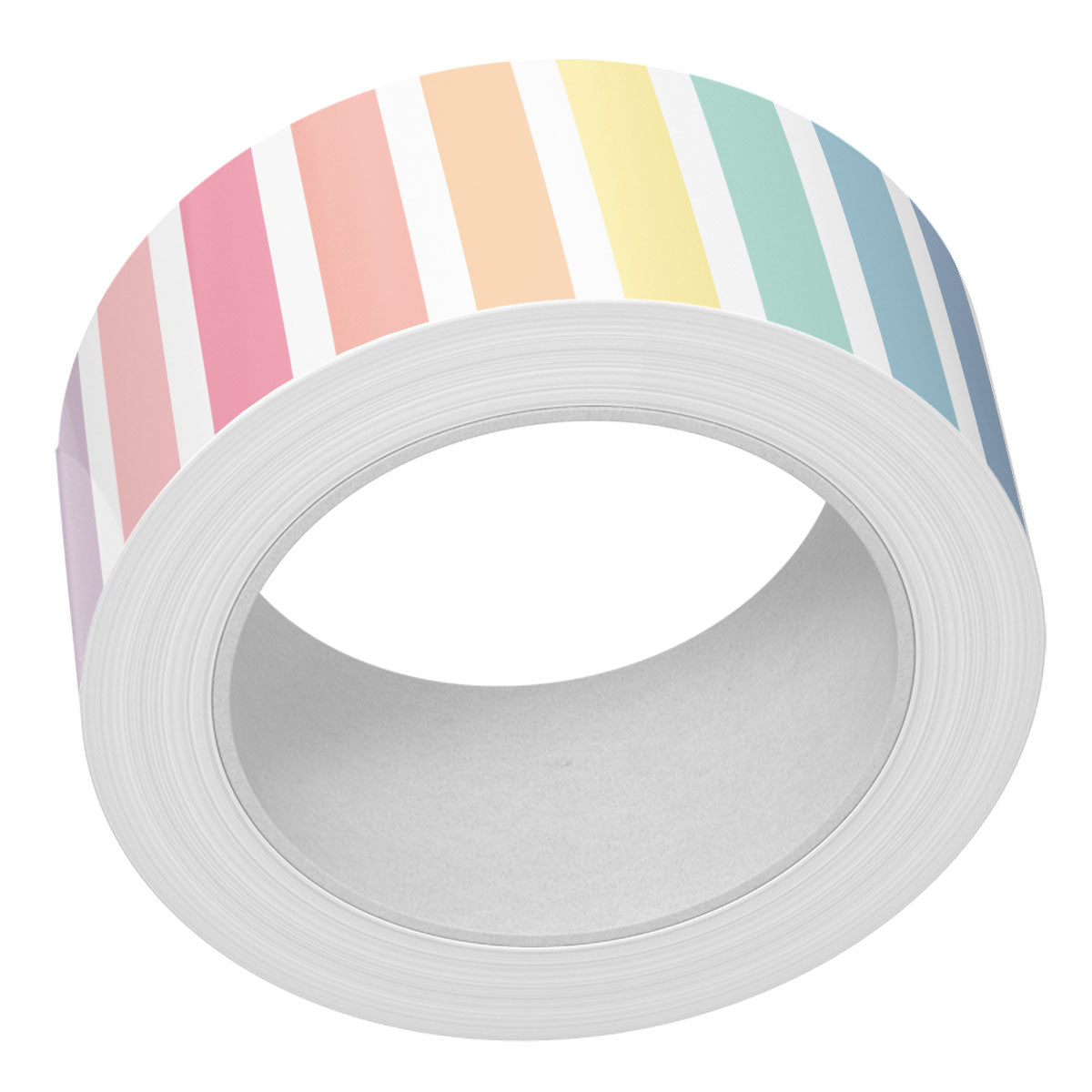vertical pastel rainbow stripes washi tape