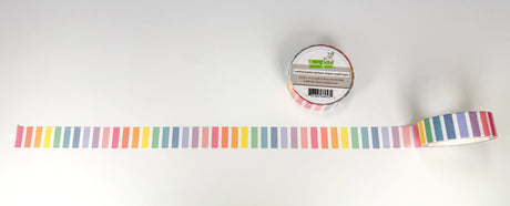 vertical pastel rainbow stripes washi tape