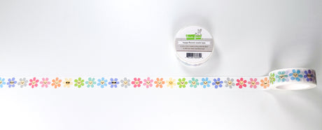 happy flowers washi tape