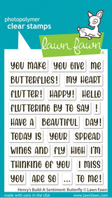 henry's build-a-sentiment: butterfly